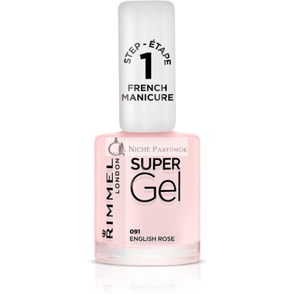 Rimmel London Super Gel French Manicure Körömlakk 12ml 91 English Rose
