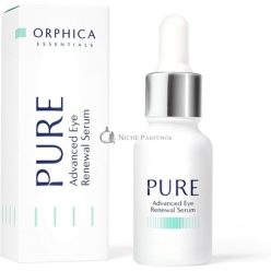   ORPHICA PURE Szememelő Bőrszérum Ráncok, Táskák, Puffadt Szemek, Sötét Karikák Csökkentésére - 15ml
