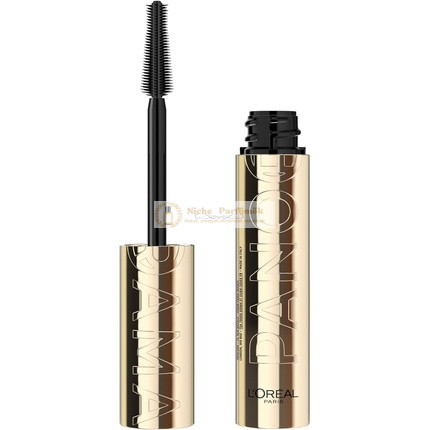 L'Oreal Paris Volumizing Mascara für intensives Volumen und einen fächerförmigen Effekt, klumpenfreie Formel, geeignet für empfindliche Augen, Volume Million Lashes Panorama Black