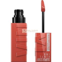   Maybelline New York Lippenfarbe Schmutzfreier, langanhaltender flüssiger Lippenstift Glanzfinish SuperStay Vinyl Ink 125 Keen