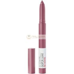   Maybelline Superstay Matte Ink Crayon Langhaltender Lippenstift in Pink-Pflaume mit Präzisionsapplikator, 1.5g