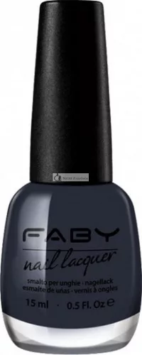 Faby Körömlakk Fearless Nőknek, 15 Ml, Vegán Sötétszürke