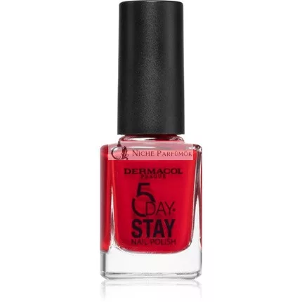 Dermacol 5 Napos Tartó Körömlakk - 21 Monroe Red, 11 ml