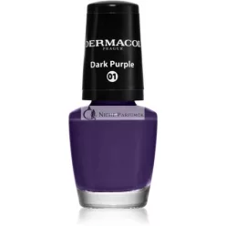 Dermacol Mini Körömlakk - Sötétlila, 5 ml
