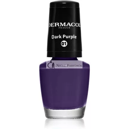 Dermacol Mini Körömlakk - Sötétlila, 5 ml