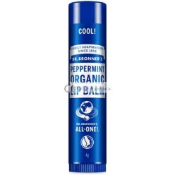   Dr. Bronner's Pfefferminz Lippenbalsam ohne synthetische Inhaltsstoffe und mit Bio-Ölen 4g