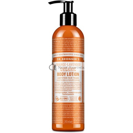 Dr. Bronner's 3-in-1 Orange & Lavendel Bio Hand- und Körperlotion, 236ml