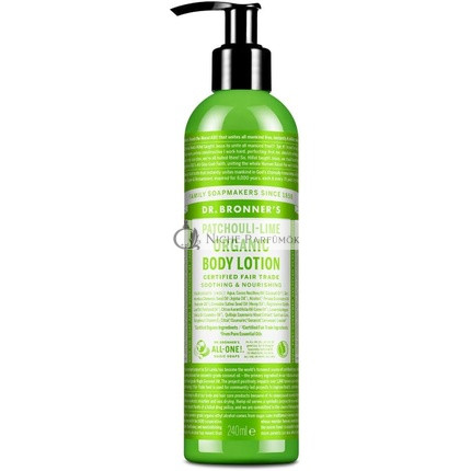 Dr Bronner's Patchouli Lime Organikus Kéz- és Testápoló Krém, 236ml