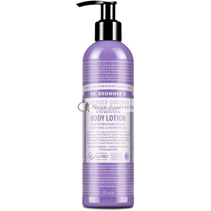 Dr Bronner's Lavendel & Kokosnuss Organische Hand- und Körperlotion, 236ml