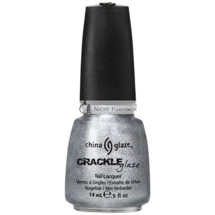 China Glaze Crackle Glaze Körömlakk, 14ml Platinum Pieces