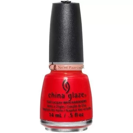 China Glaze Nagellack Hot Flash Neon Rot Creme