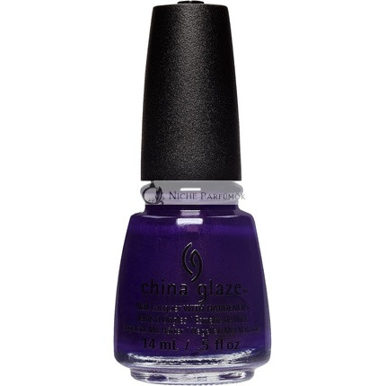 China Glaze Körömlakk Keményítőkkel 14ml Korona Bármire Gazdag Padlizsán Csillogás