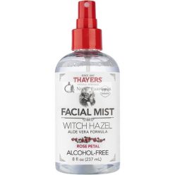   Milder Hamamelis Rosen Gesichtstoner Spray mit Bio Aloe Vera, 237ml