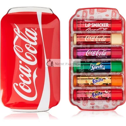 Lip Smacker Coca-Cola Geschenkset mit Coca-Cola Schlafmaske und Fanta und Sprite Geschmacksrichtungen Lippenbalsam, Assortiert