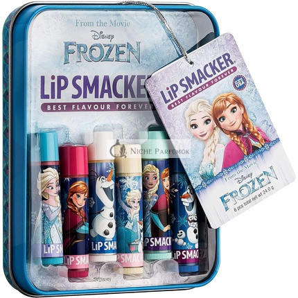 Lip Smacker Disney's Frozen Kollektion Lippenbalsame für Kinder, 6 Stück, Metallbox