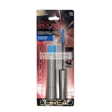 L'Oreal Telescopic Shocking Extensions Vízálló Szempillaspirál, 981 Fekete