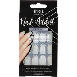   Ardell Nagel Addict Natürlicher Stil Künstliche Nägel Salonqualität Nagelspitzen für Zuhause, Natürliche Oval