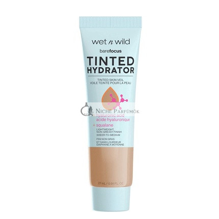 Wet n Wild Bare Focus Tinted Skin Perfector Feuchtigkeitsspendende Flüssigkeit mit Hyaluronsäure Mittelbraun 27ml
