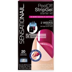 Sensationail Peel-Off Strip Gel Starter-Kit Himbeere Wein
