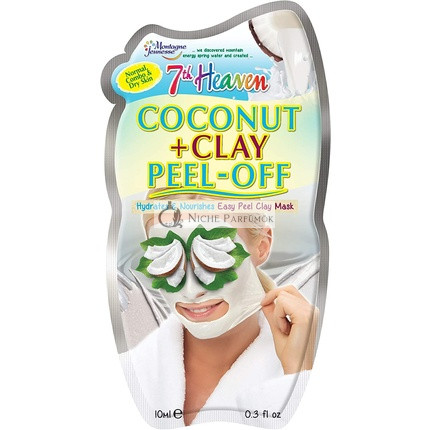 7th Heaven Kokos- und Ton leicht abziehbare Gesichtsmaske zur Hydratation und Ernährung der Haut