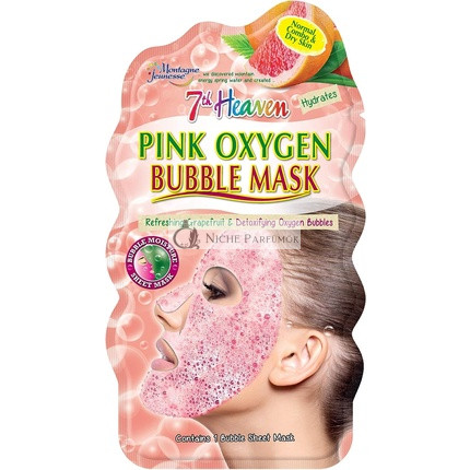 7th Heaven Pink Oxygen Bubble Sheet Maske Für Schnelle Reinigung Und Hydratation