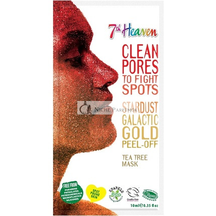 7th Heaven Stardust Galaktische Gold Peel-Off Teebaum-Gesichtsmaske, 10ml