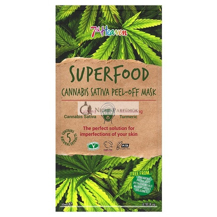 7th Heaven Superfood Cannabis Sativa Peel-Off Maske