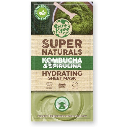 Earth Kiss Super Naturals Hidratáló Kombucha és Spirulina Arcpakolás