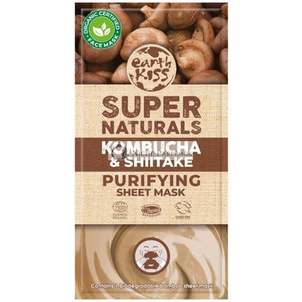 Earth Kiss Super Naturals Tisztító Kombucha és Shiitake Arcpakolás
