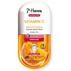   7th Heaven Vitamin C Nutriactive Aufhellende Gesichtsmaske, Angereichert mit Aminosäuren zur Glättung und Straffung der Haut
