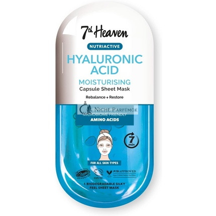 7th Heaven Hyaluronsäure Nutriactive Feuchtigkeitsmaske mit Aminosäuren, 25g