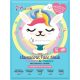 7th Heaven Llamacorn Gesichtsmaske Set für Kinder ab 8 Jahren, Kokosnuss & Papaya beruhigend und feuchtigkeitsspendend