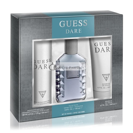 GUESS DARE EDT 100ml + SG 200ml + Körperspray 226ml