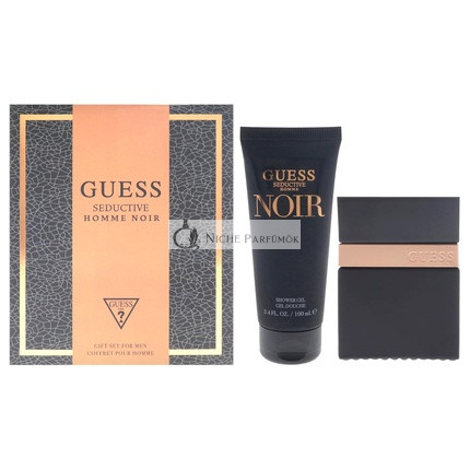 Guess Seductive Noir Férfi 2 Részes Ajándékcsomag, 50 ml EDT Spray és 100 ml Tusfürdő