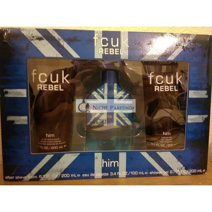 FCUK Rebel Him EDT Geschenkset, 100ml