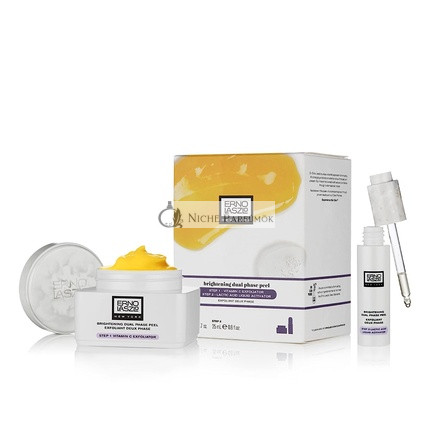 ErnoLaszlo Aufhellendes Zweiphasen-Peeling 2-Schritte Vitamin C Peeling und Milchsäure Aktivator, 50 ml und 20 ml