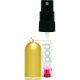 Perfume Pod Klar Nachfüllbarer Parfümzerstäuber mit Spray und Genie-S Nachfüllung, Gold