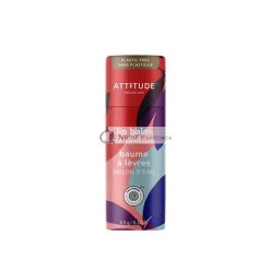   ATTITUDE Plastikfreier Lippenbalsam mit EWG-verifizierten pflanzlichen und mineralischen Inhaltsstoffen 8,5g Wassermelone