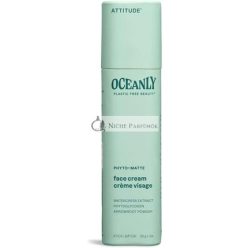   ATTITUDE Oceanly Arckrém Stift EWG Ellenőrzött Növényi és Ásványi Összetevők Vegán Bőrápoló Termékek PHYTO MATTE Illatmentes, 30 g