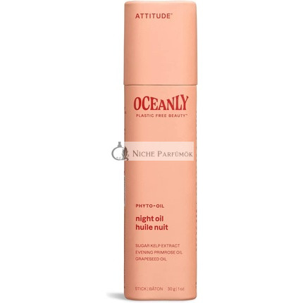 ATTITUDE Oceanly Nachtöl Stick EWG Geprüfte Pflanzen- und Mineralische Inhaltsstoffe Vegane Hautpflegeprodukte PHYTO OIL Duftfrei 30g