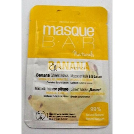 Mask Bar Naturals Banánlevél Arctisztító Maszk 99% Természetes