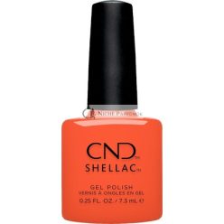   CND Shellac Ig-Night-Ed félig átlátszó UV körömlakk - Gleam & Glow kollekció, No. 471 Narancs