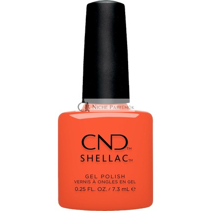 CND Shellac Ig-Night-Ed halbtransparenter UV-Nagellack - Gleam & Glow Kollektion, Nr. 471 Orange