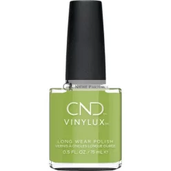   CND Vinylux Mezői Ragyogó Körömlakk No.470 Zöld Karcálló és Gyorsan Száradó, Gleam & Glow Kollekció