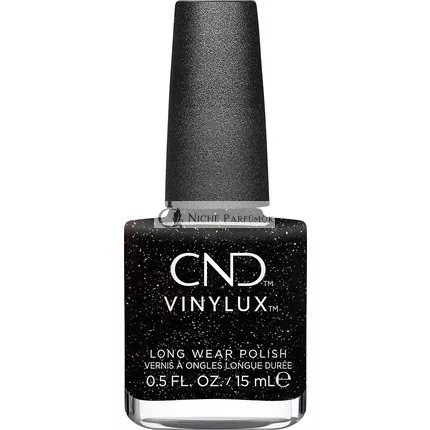 CND Vinylux Nagellack - Opulent Onyx Nr. 483 Schwarz Glitzer, 15 ml