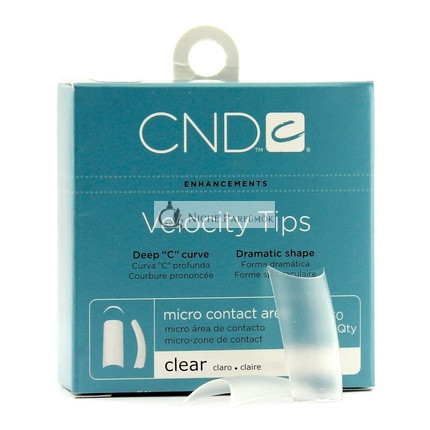 Creative Nail Tips Velocity Átlátszó Műkörmök No.2