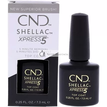 CND Shellac Nagellack-Set mit Xpress5 Top Coat, 7.3mL
