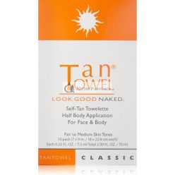   Tantowel Féltestű Öntapadó Barnító Törlőkendő Classic - 10 db