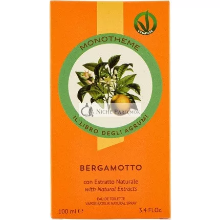 Monotheme Bergamot Unisex Eau De Cologne, 100ml