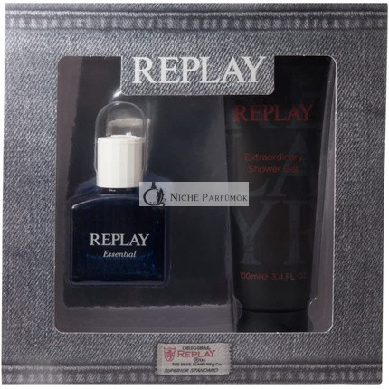 Replay Essential for Him Ajándékcsomag 30ml EDT Spray és 100ml Tusfürdő